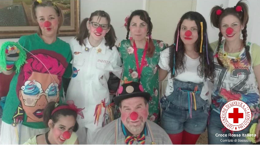 Alcuni Volontari del gruppo Clown della provincia di Modena