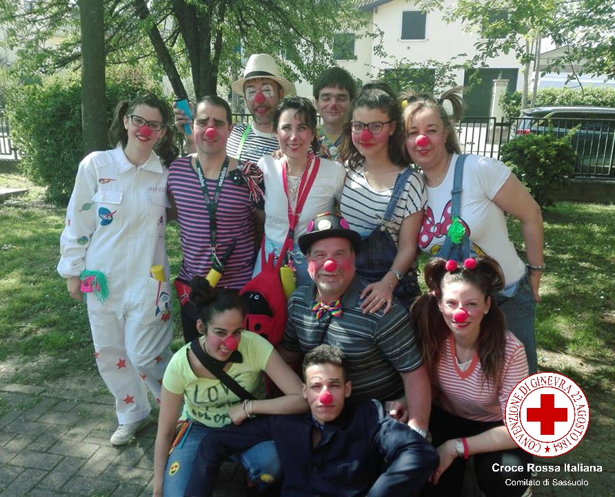 Alcuni Volontari del gruppo Clown della provincia di Modena