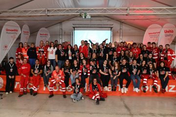 Partecipanti alla quinta edizione delle Lombardiadi della Croce Rossa Italiana a Lomazzo, 18 ottobre 2026