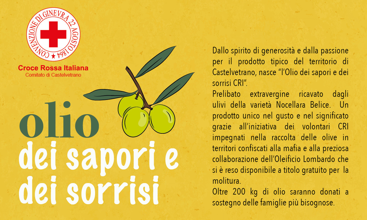 Castelvetrano (TP), “l'Olio dei Sapori e dei Sorrisi CRI” i
