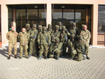 Il personale del Corpo Militare impegnato nel corso NBCR