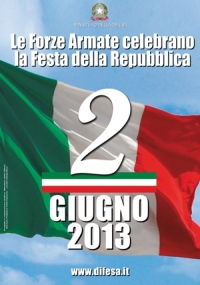 Locandina 67°anniversario della proclamazione della Repubblica Italiana