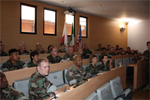 Militari della US Navy nell’aula Soru dell’Ispettorato per il briefing
