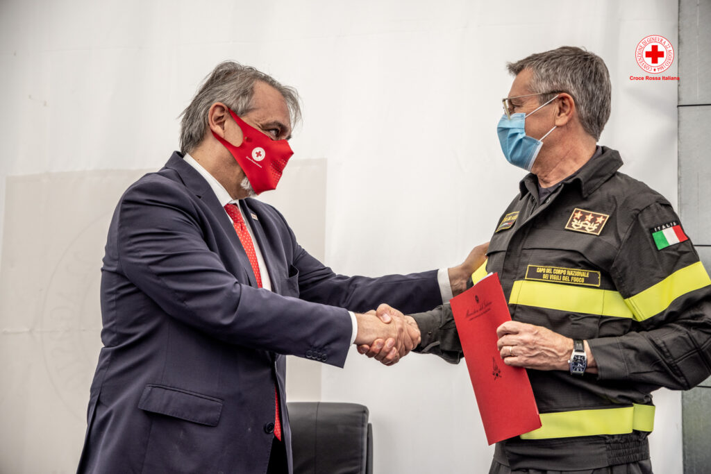 Accordo con il Corpo Nazionale dei Vigili del Fuoco - Croce Rossa