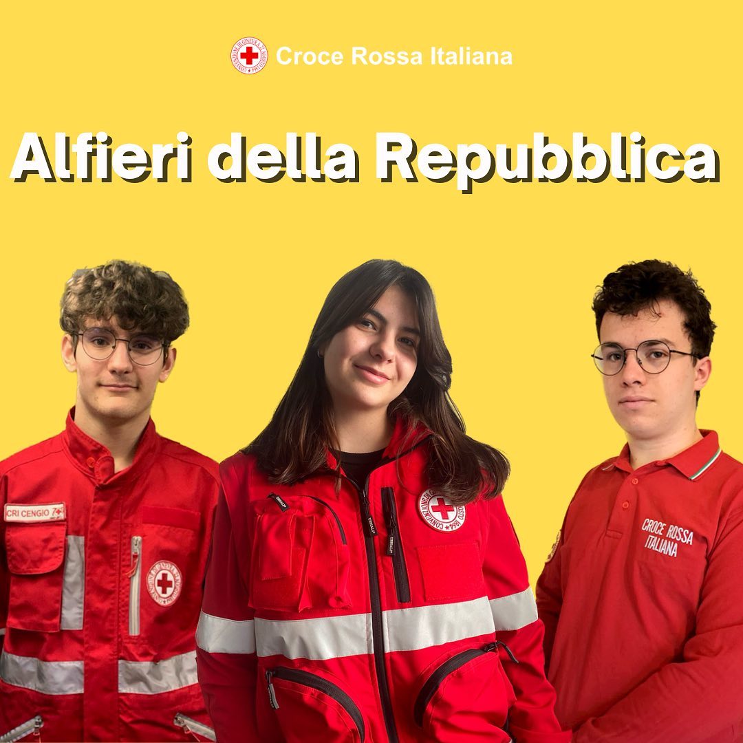 Tre giovani volontari CRI nominati Alfieri della Repubblica - Croce Rossa  Italiana