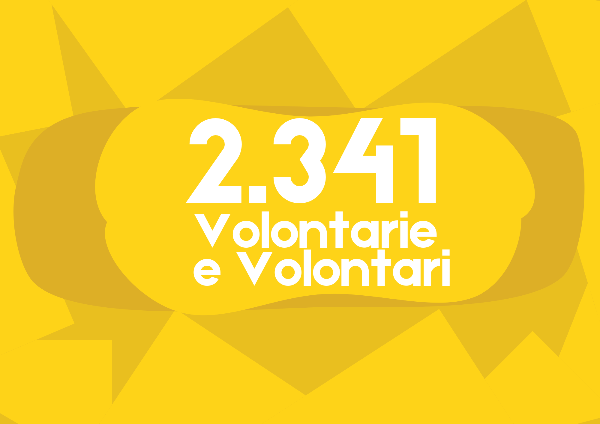 2.341 volontarie e volontari