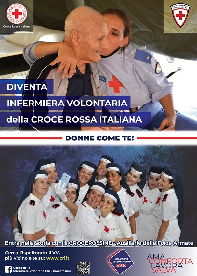 campagna reclutamento diventare Infermiera Volontaria Croce Rossa Italiana 2020