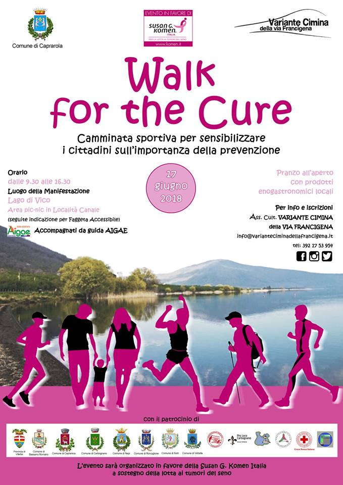 Giornata prevenzione "Walk for the Cure" Lago di Vico