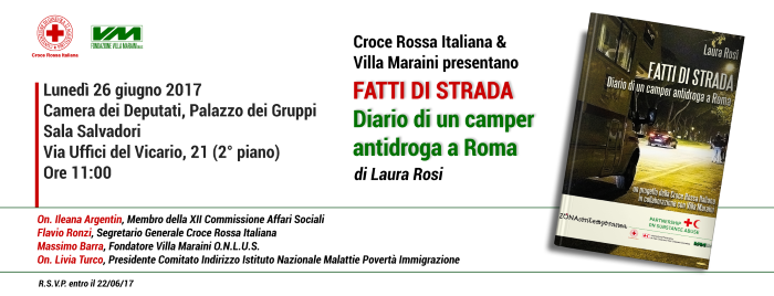 World Drug Day: Croce Rossa e Villa Maraini presentano libro su camper antidroga