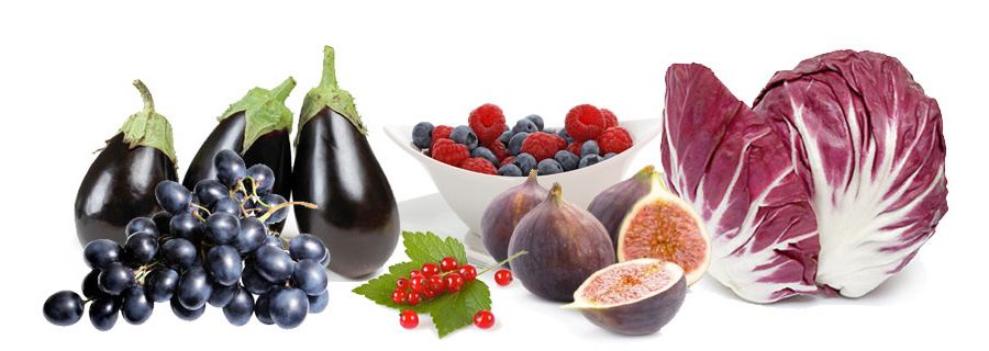 frutta e verdura viola