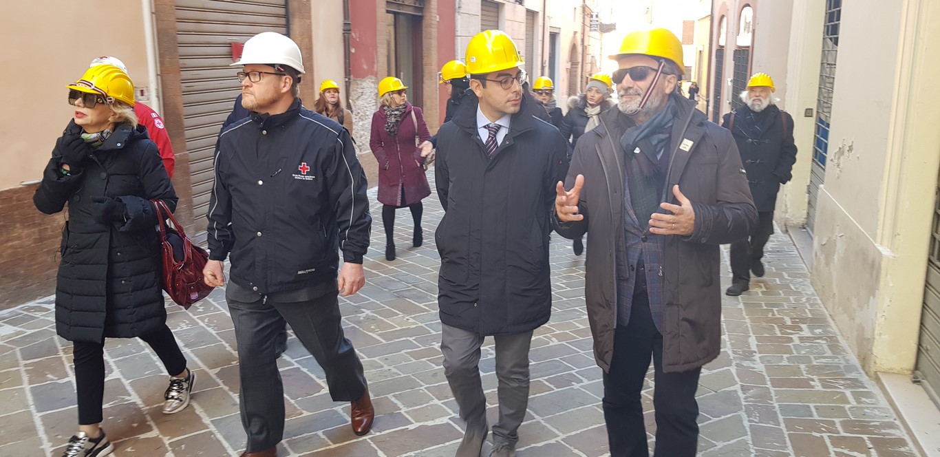 La solidarietà attraversa l’oceano e arriva in Centro Italia: a Camerino e Muccia con la delegazione canadese per i progetti di ricostruzione post-sisma