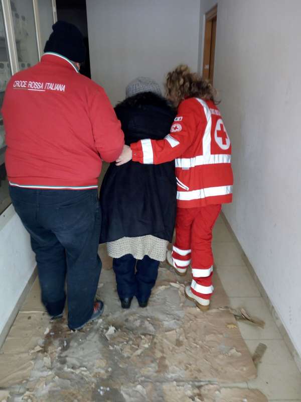 Volontari della Croce Rossa Molise a supporto dei cittadini colpiti dall'emergenza maltempo