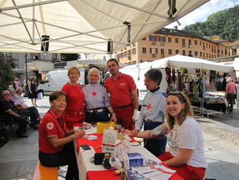 volontari croce rossa in Valsesia 
