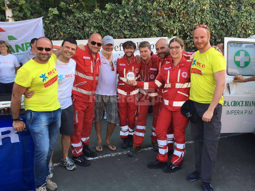 I volontari CRI di Padova che hanno partecipato al Medical Emergency Camp