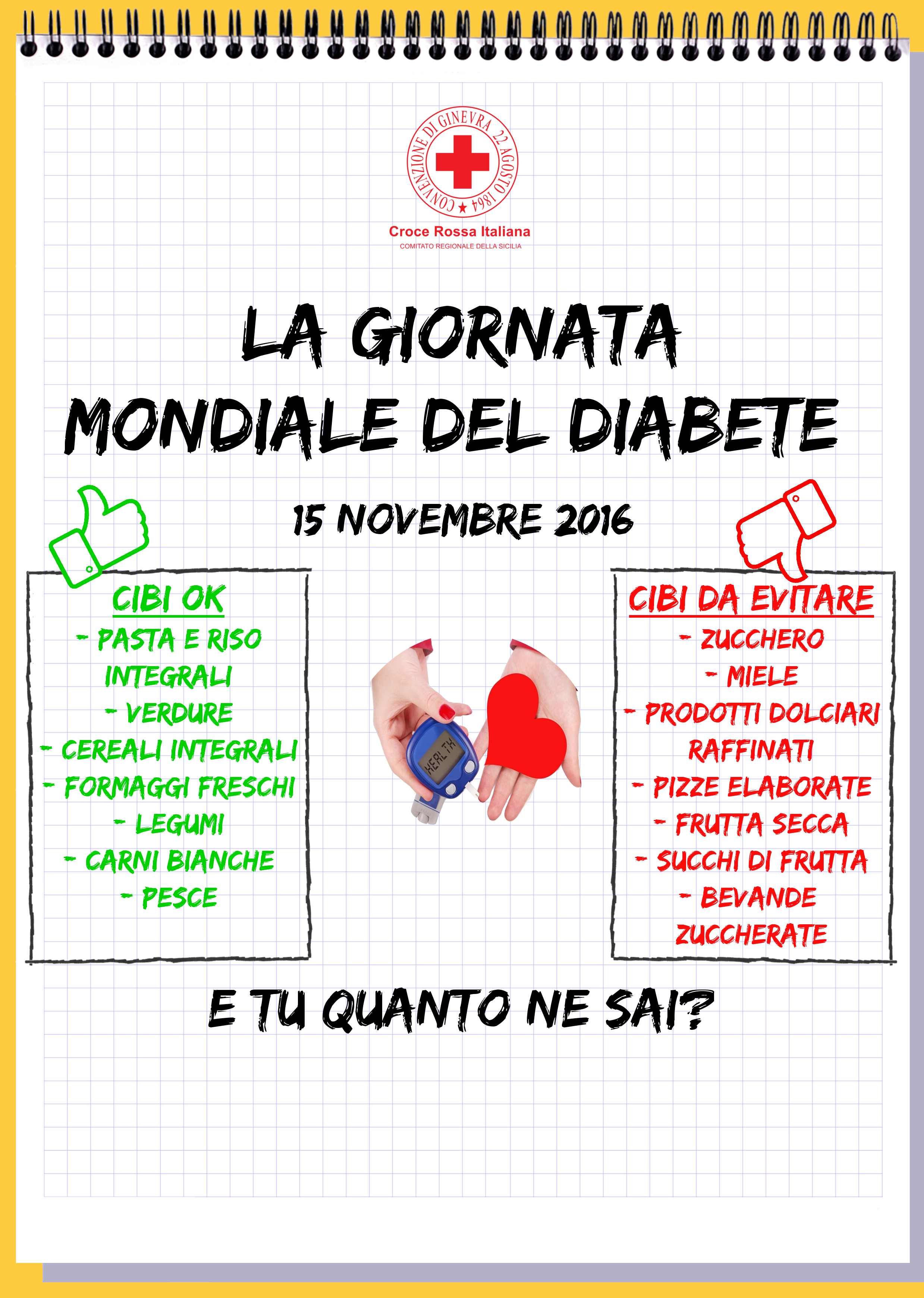 Giornata Mondiale del Diabete: l'impegno di CRI Sicilia per la prevenzione  