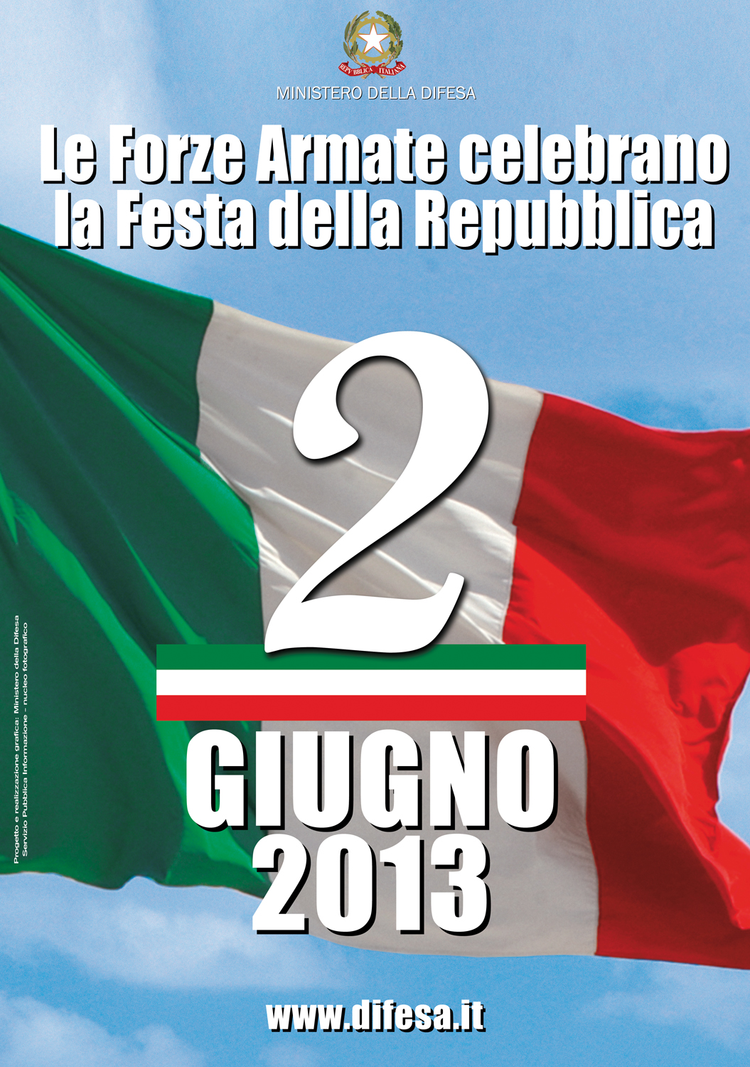 locandina del 67°anniversario della proclamazione della Repubblica Italiana