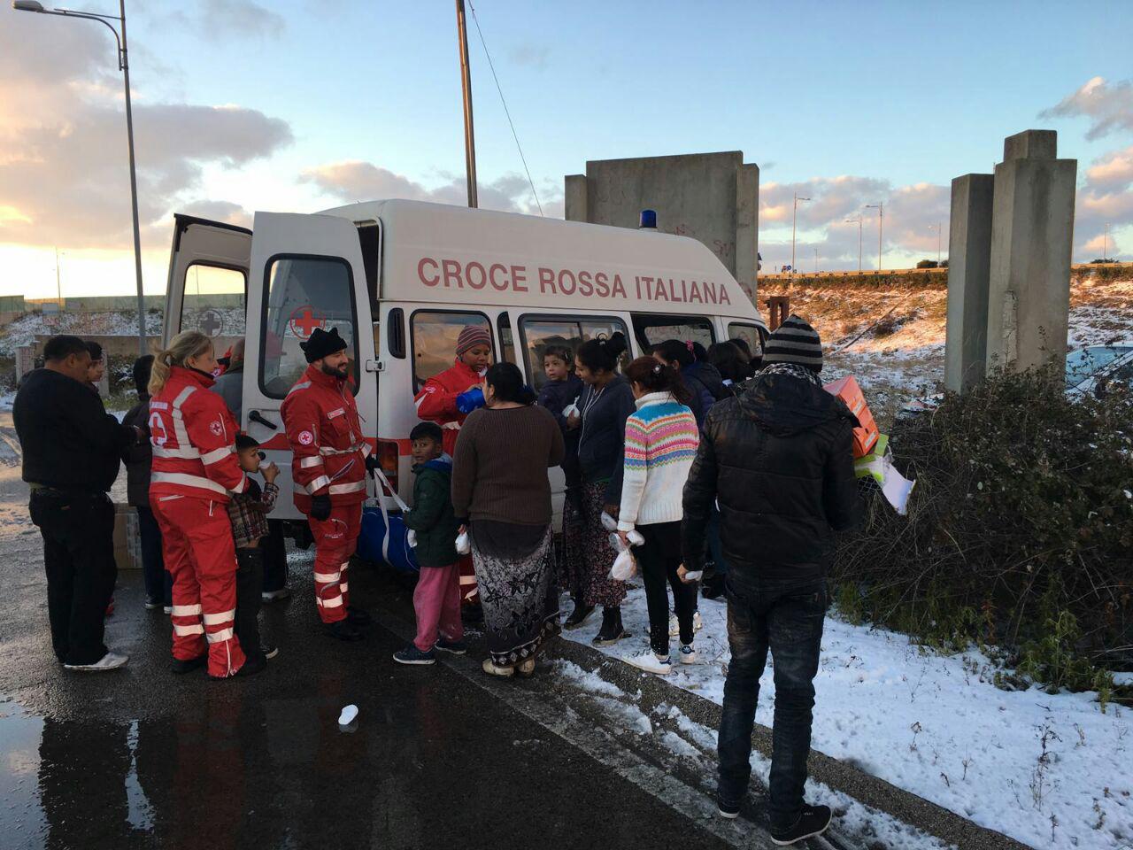 Croce Rossa Puglia operativa nella gestione dell'emergenza neve
