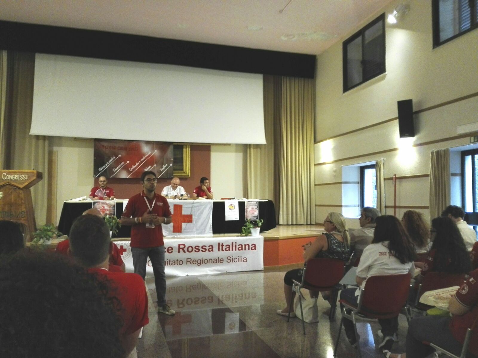 Assemblea plenaria: Rappresentante nazionale dei Giovani di Croce Rossa, Gabriele Bellocchi