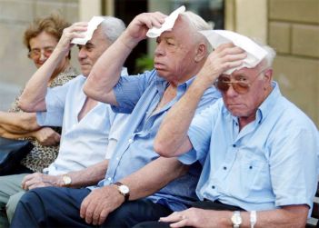 Immagine anziani vittime delle ondate di calore