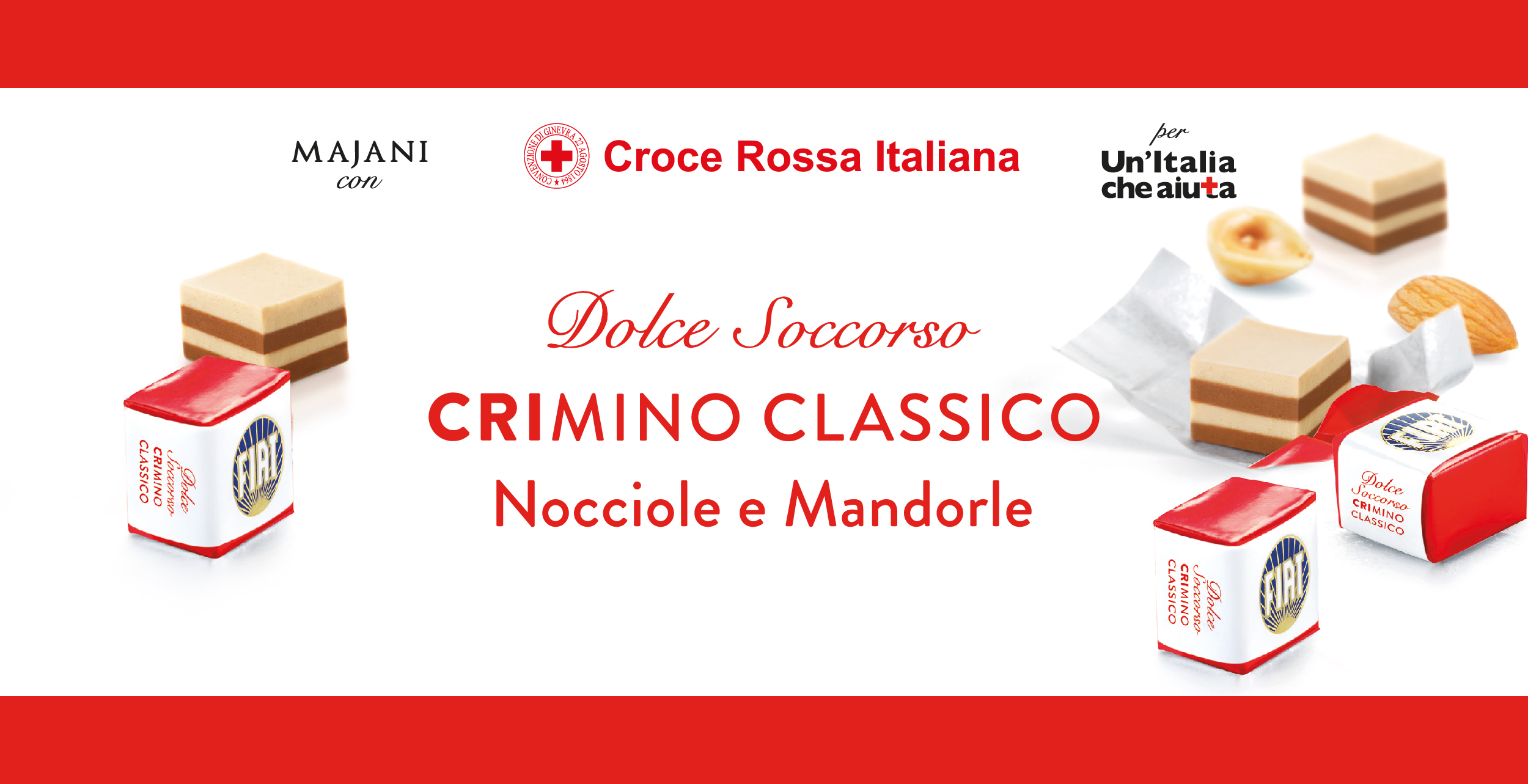 Arriva il CRIMINO che fa bene al cuore: Croce Rossa Italiana e Majani insieme per un Dolce Soccorso
