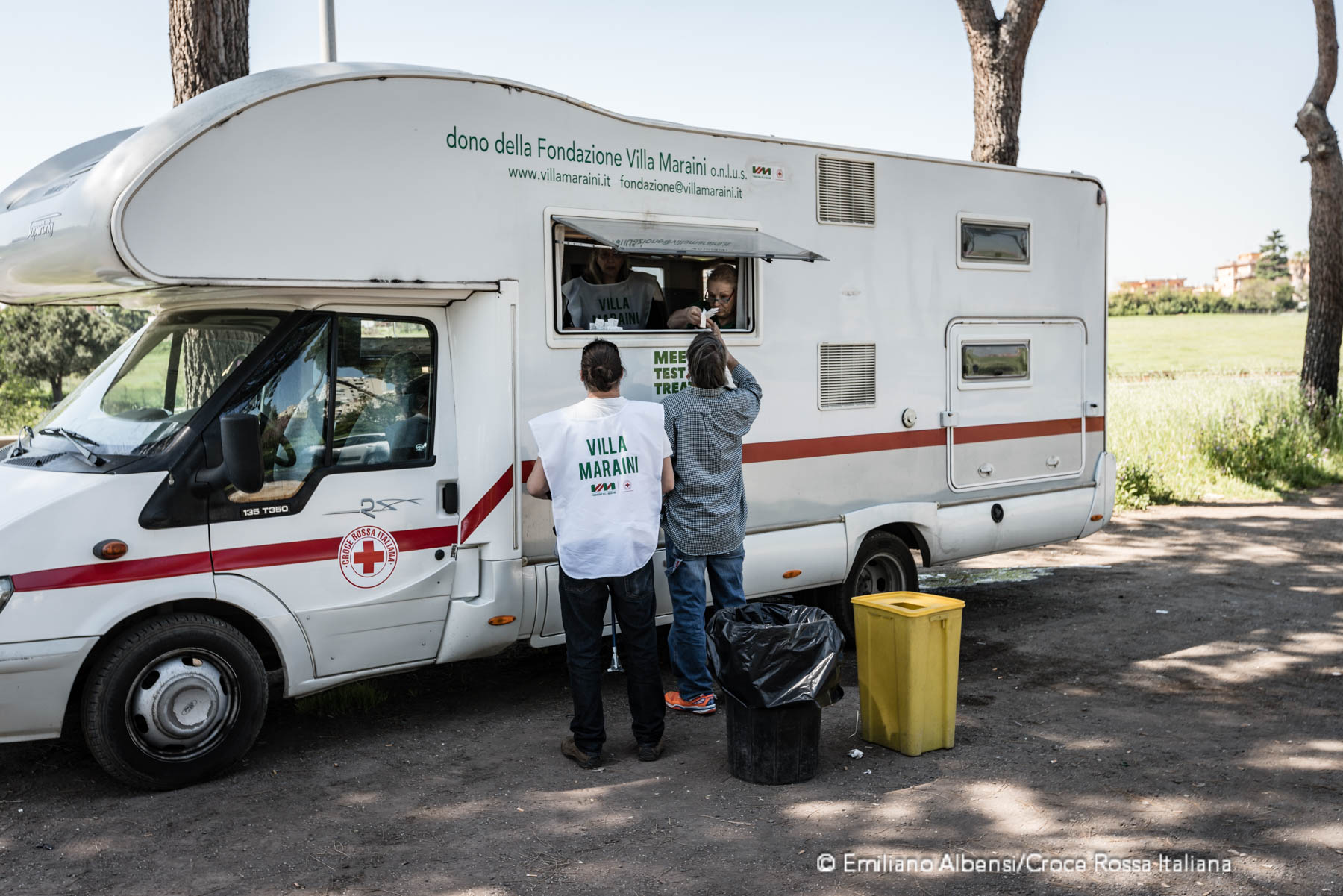 Al via la campagna CRI-Villa Maraini di test rapidi in strada contro l’HIV