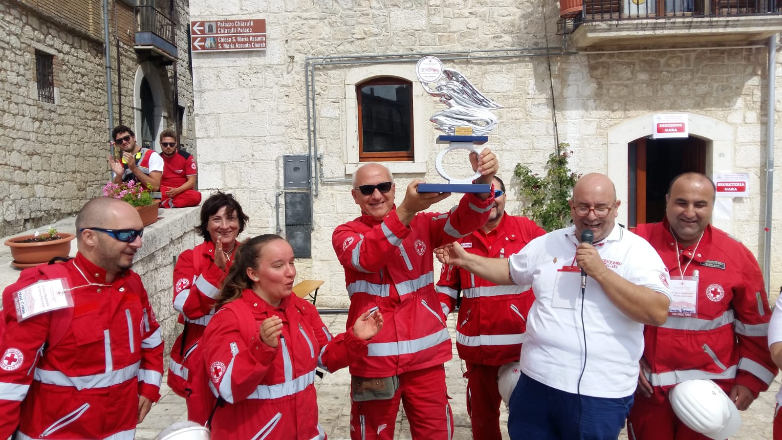 La squadra vincitrice della gara. Comitato di Campobasso.