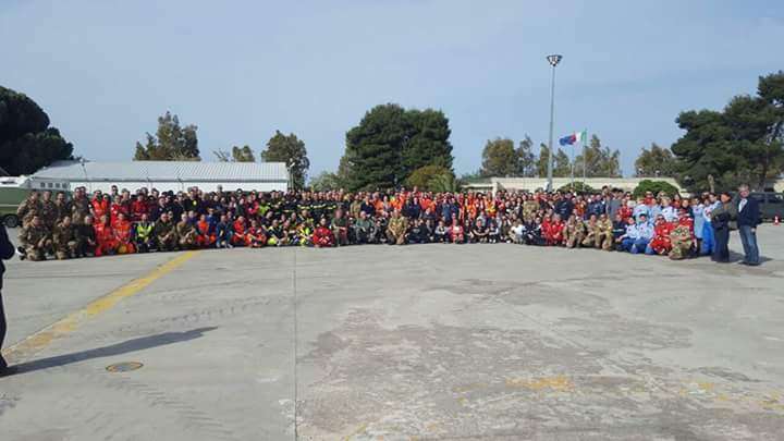 I partecipanti all’esercitazione di protezione civile “Tiflis 17”