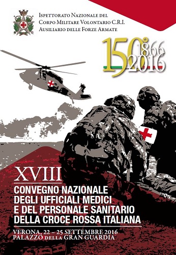 Giovedì 22 settembre a Verona l’inaugurazione del convegno degli Ufficiali medici e del personale sanitario della Croce Rossa Italiana