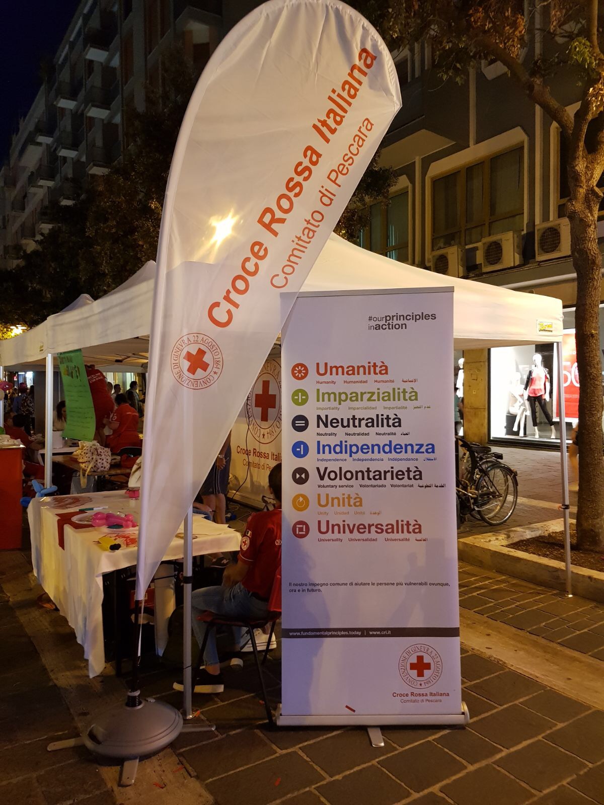  “É stato bello - sottolinea Fabio Nieddu, Presidente del Comitato della Croce Rossa di Pescara - condividere con tutti voi questo stupendo Servizio per la cittadinanza di Pescara!"