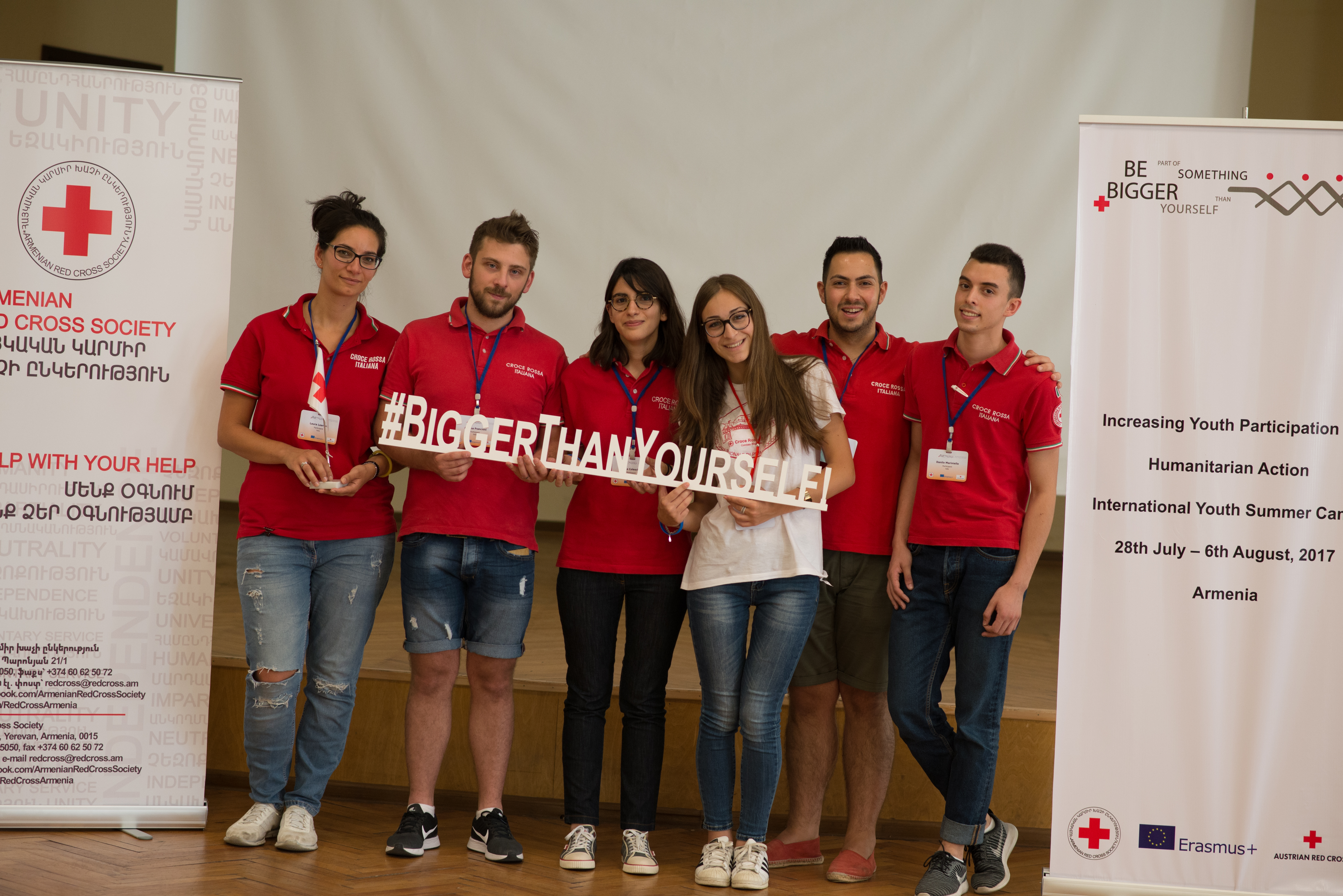 Delegazione italiana per “Be part of something bigger than yourself - Increasing Youth Participation in Humanitarian Action” in Armenia