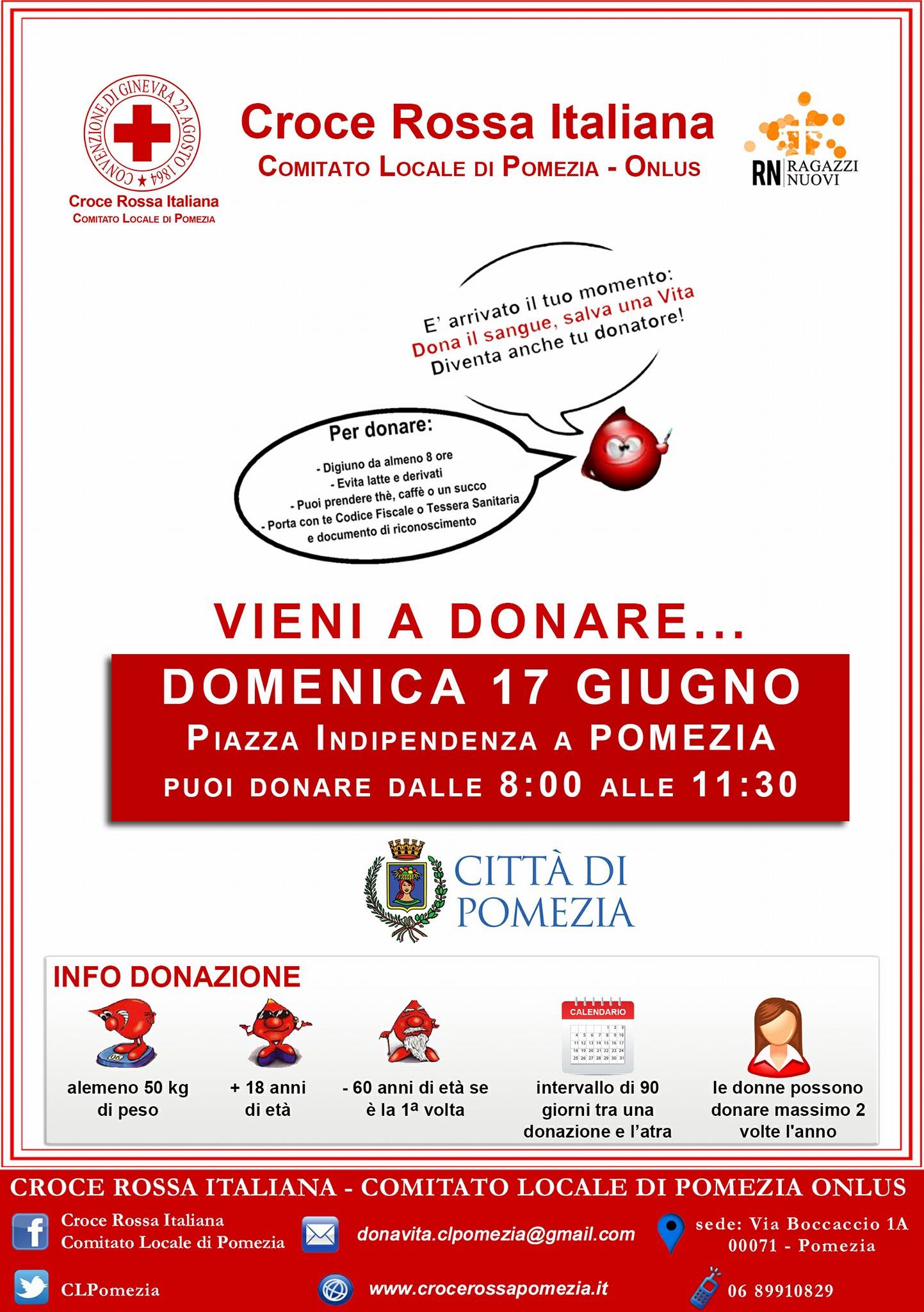 Donazione sangue Pomezia (RM)