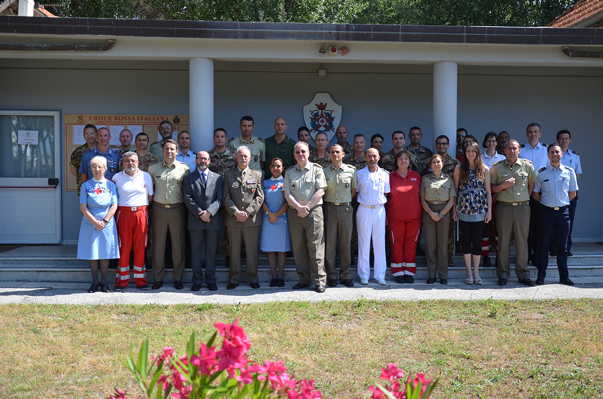 I partecipanti al  51° corso di qualificazione del personale delle Forze Armate per l’applicazione del D.I.U. nei conflitti armati