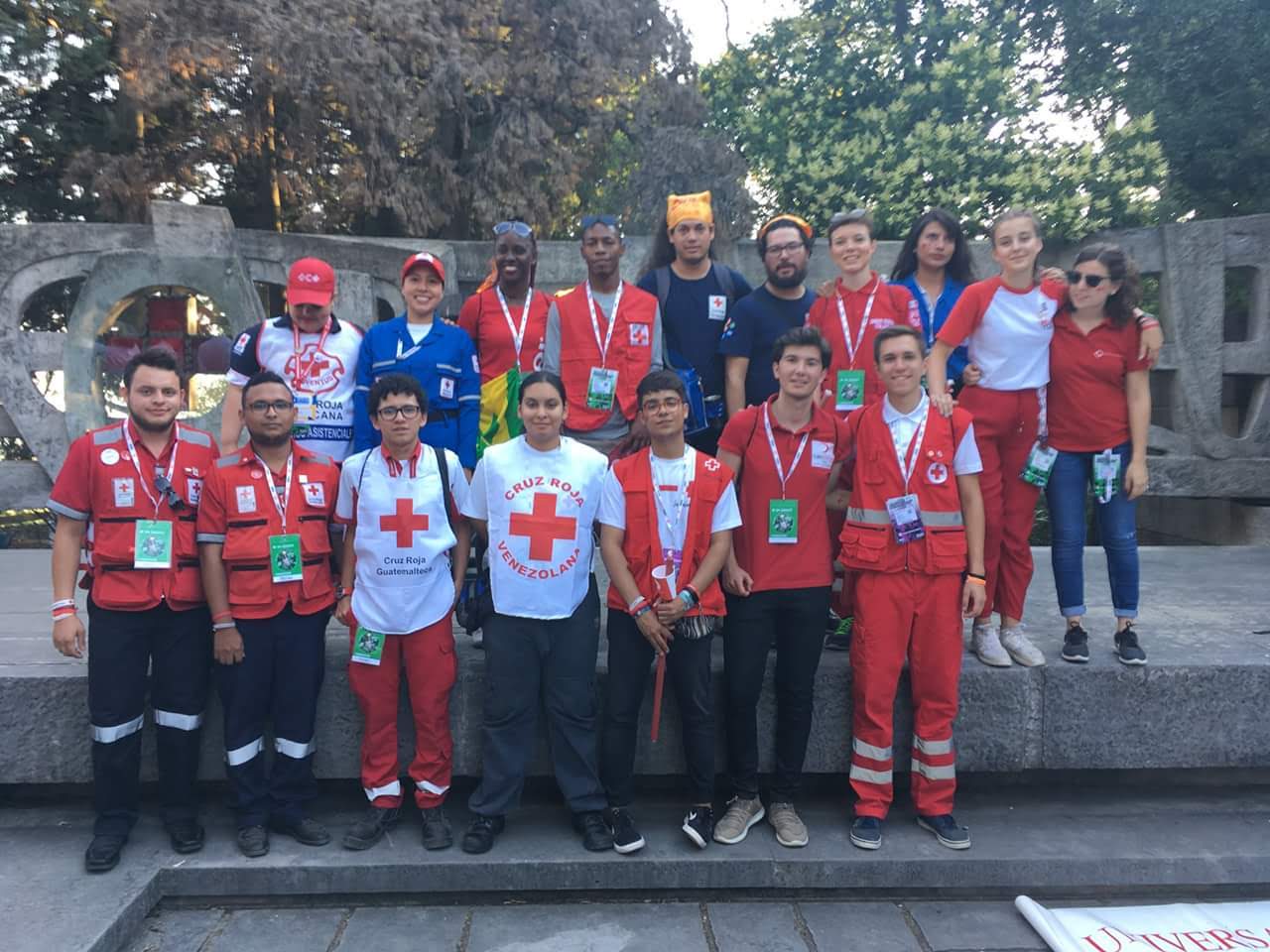 I Volontari della Croce Rossa e Mezzaluna Rossa partecipanti ai Training di Solferino 2018