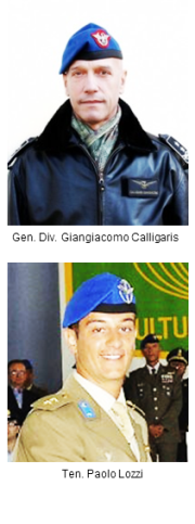 Gen. Div. Giangiacomo Calligaris e Ten Paolo Lozzi