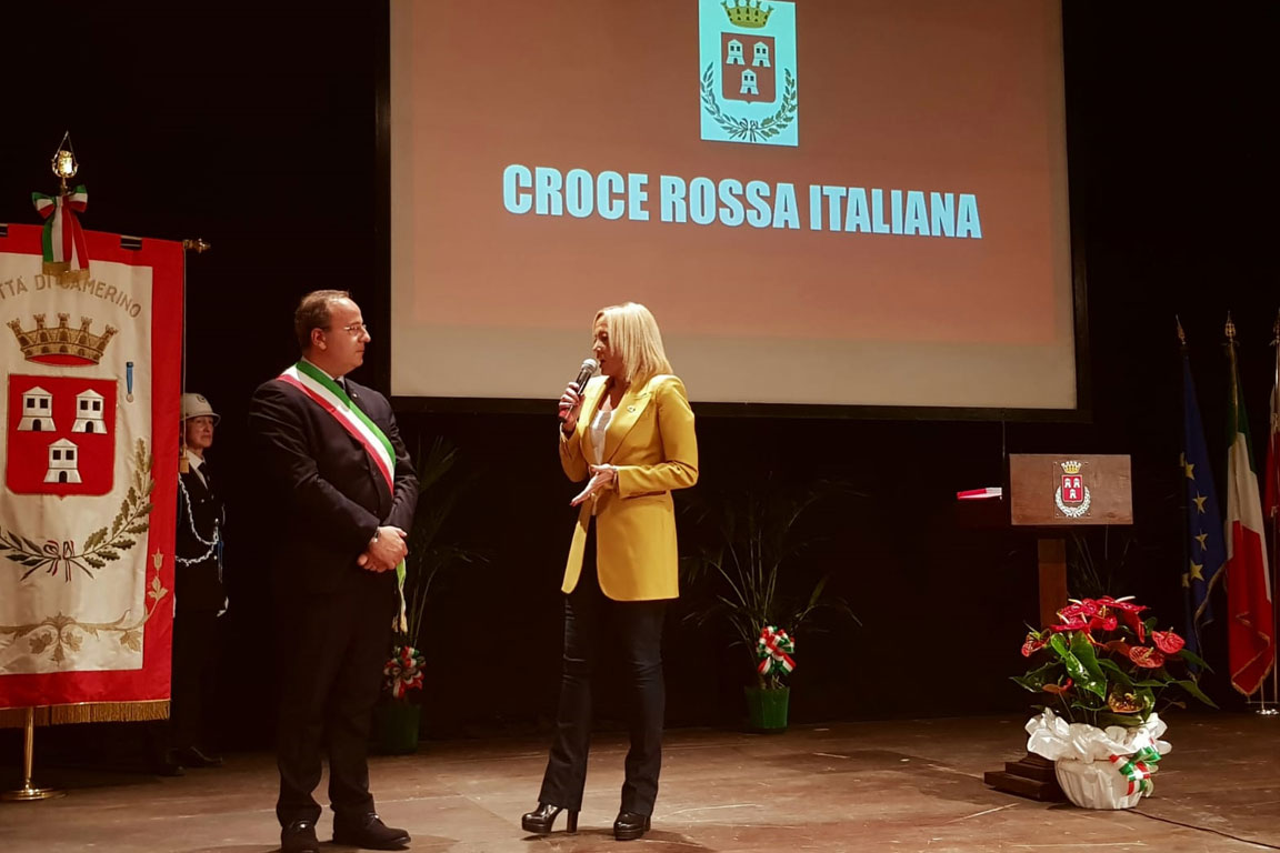 A due anni dal sisma del 26 ottobre 2016 la Croce Rossa Italiana diventa Cittadina Onoraria di Camerino