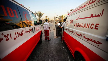 ambulanze della mezzaluna rossa palestinese 