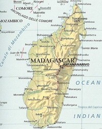 cartina madagascar