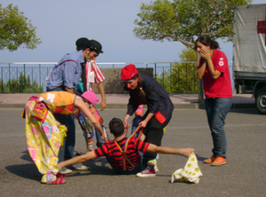 Alcuni momenti di attività di clownerie tratti dallo scorso International Clown Camp 2 svoltosi a Zafferana Etnea (CT)