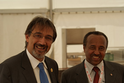 il Commissario Straordinario CRI e il Segretario Generale della Federazione Internazionale di Croce Rossa e Mezzaluna Rossa, Bekele Geleta