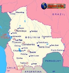 cartina Bolivia 