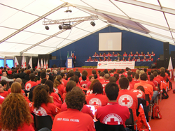 Un'immagine della plenaria della 1° Assemblea Nazionale Pionieri svoltasi a Bardonecchi, TO