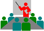 Immagine con icone che rappresentano un training