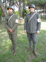 Uniformi storiche  del personale militare di Croce rossa