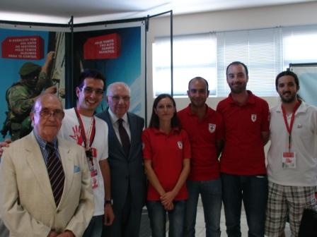 delegazione Giovani C.R.I. con il Presidente della Croce Rossa Portoghese