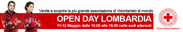 Open Day Lombardia - 11 e 12 Maggio, dalle 10 alle 18, nelle sedi CRI aderenti