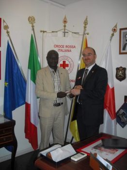 immagine foto presidente cri sicilia e il referente della cri del senegal