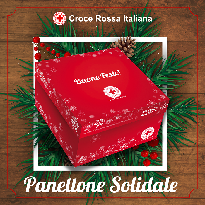Il panettone solidale della Croce Rossa Italiana pr il Natale 2016