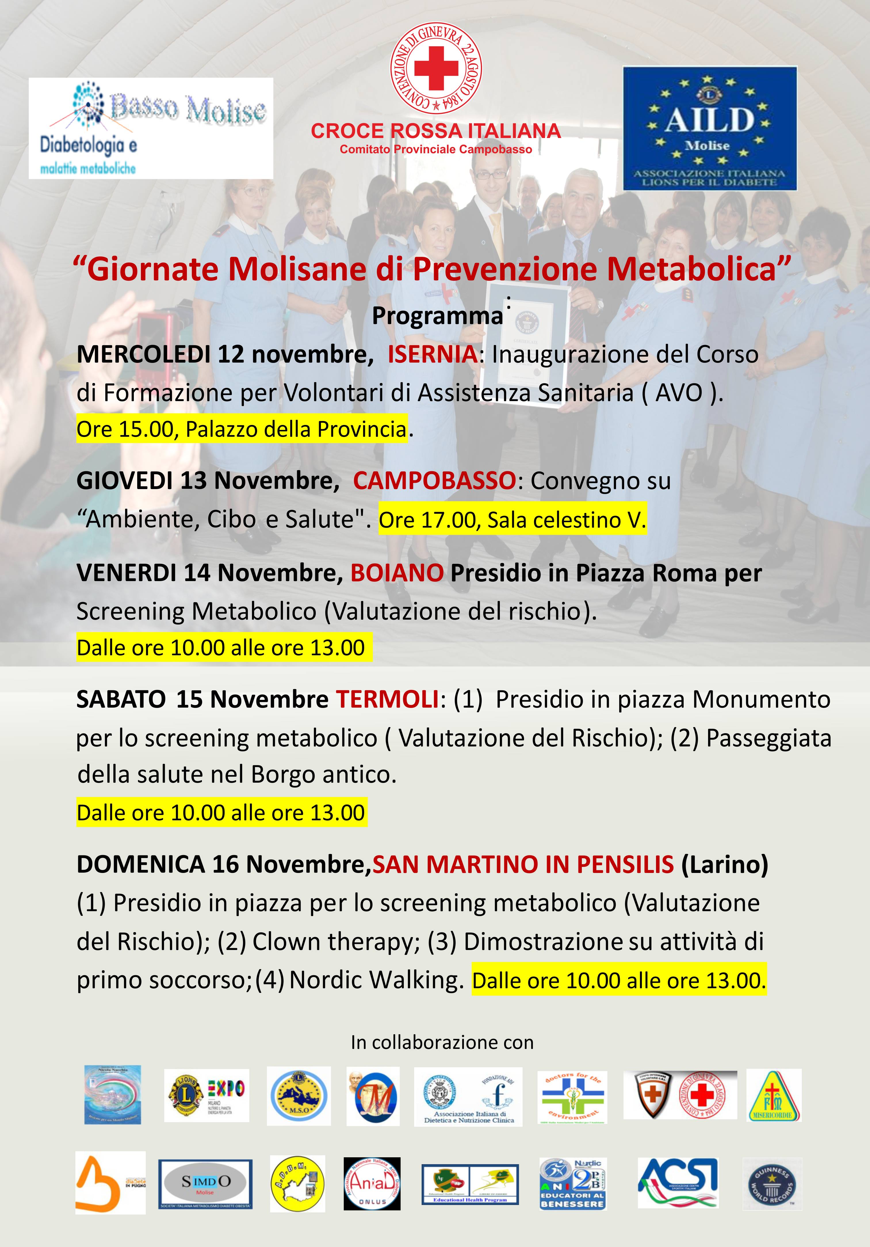 GIORNATE MOLISANE DI PREVENZIONE METABOLICA