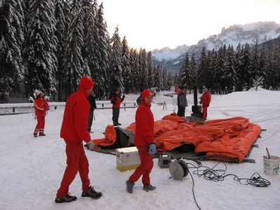 Montaggio PMA con neve alla marcialonga