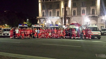 volontari croce rossa di Bergamo 